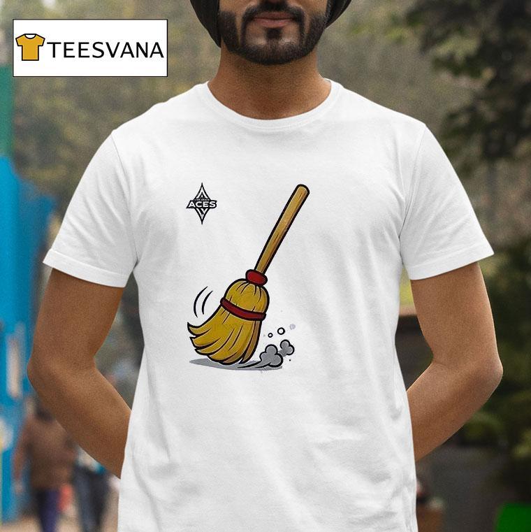 Las Vegas Aces Broom Logo Funny T Shirt Las Vegas Aces Broom Logo Funny T Shirt