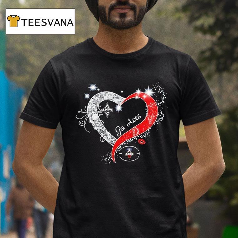 Las Vegas Aces Go Aces Hear T Shirt Las Vegas Aces Go Aces Hear T Shirt