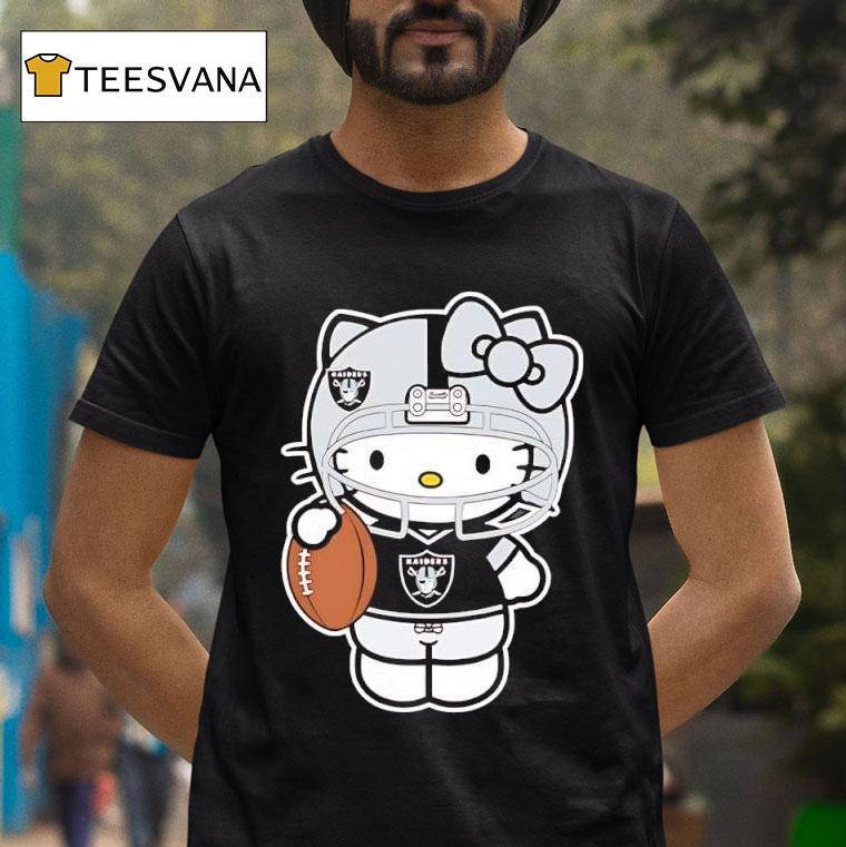 Las Vegas Raiders Helmet X Hello Kitty T Shirt Las Vegas Raiders Helmet X Hello Kitty T Shirt