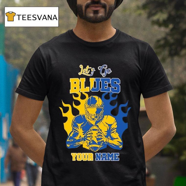 Let S Go Blues Your Name Michigan Wolverines Player T Shirt Let S Go Blues Your Name Michigan Wolverines Player T Shirt