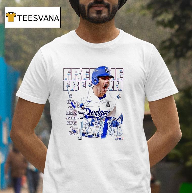 Los Angeles Dodgers Freedie Freeman Hr Rbi S Graphic T Shirt Los Angeles Dodgers Freedie Freeman Hr Rbi S Graphic T Shirt