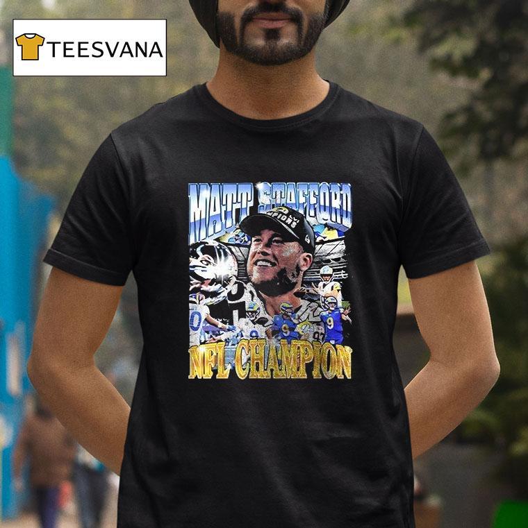 Matt Stafford Nfl Champion Bootleg Vintage T Shirt Matt Stafford Nfl Champion Bootleg Vintage T Shirt