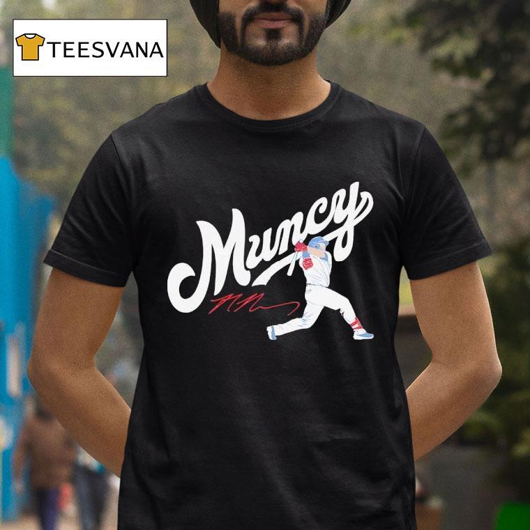 Max Muncy Los Angeles Dodgers Baseball Signature T Shirt Max Muncy Los Angeles Dodgers Baseball Signature T Shirt