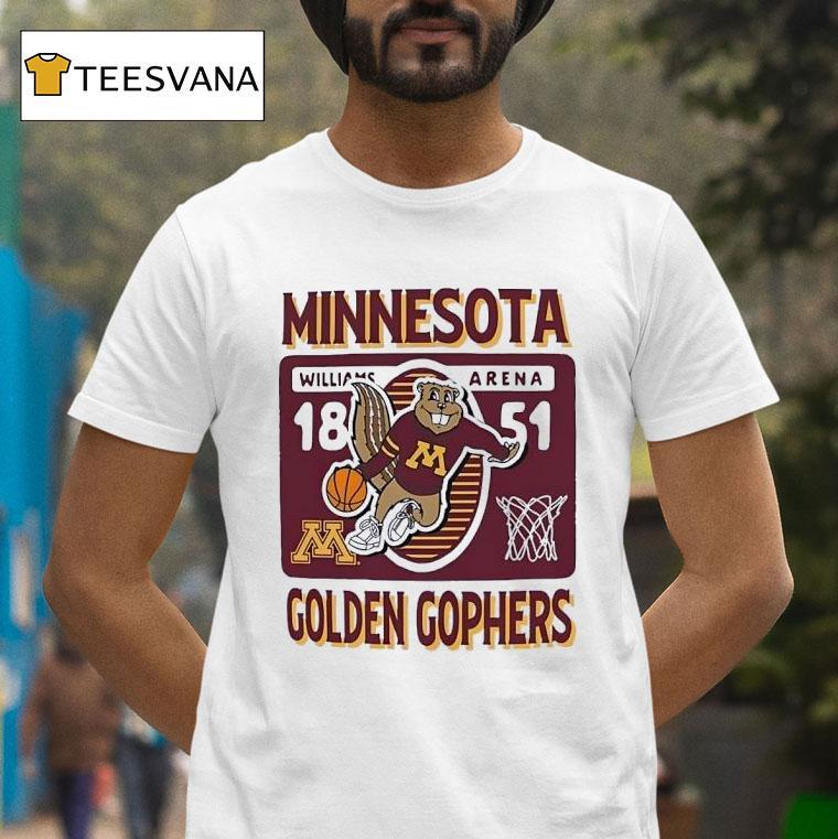 Minnesota Golden Gophers Basketball Williams Arena T Shirt Minnesota Golden Gophers Basketball Williams Arena T Shirt