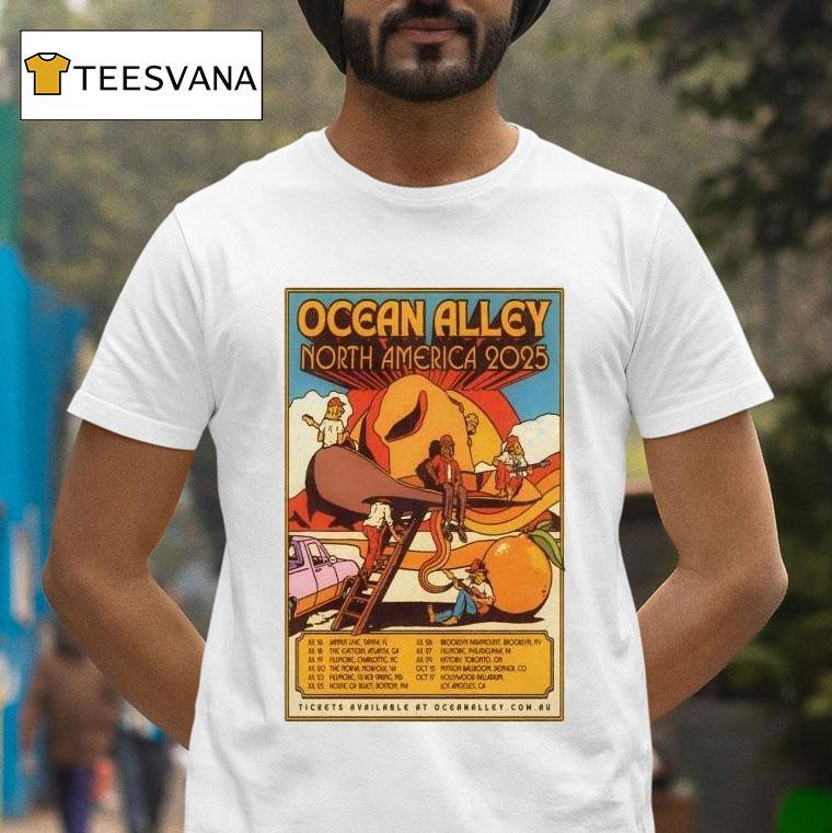 Ocean Alley North America Tour T Shirt Ocean Alley North America Tour T Shirt
