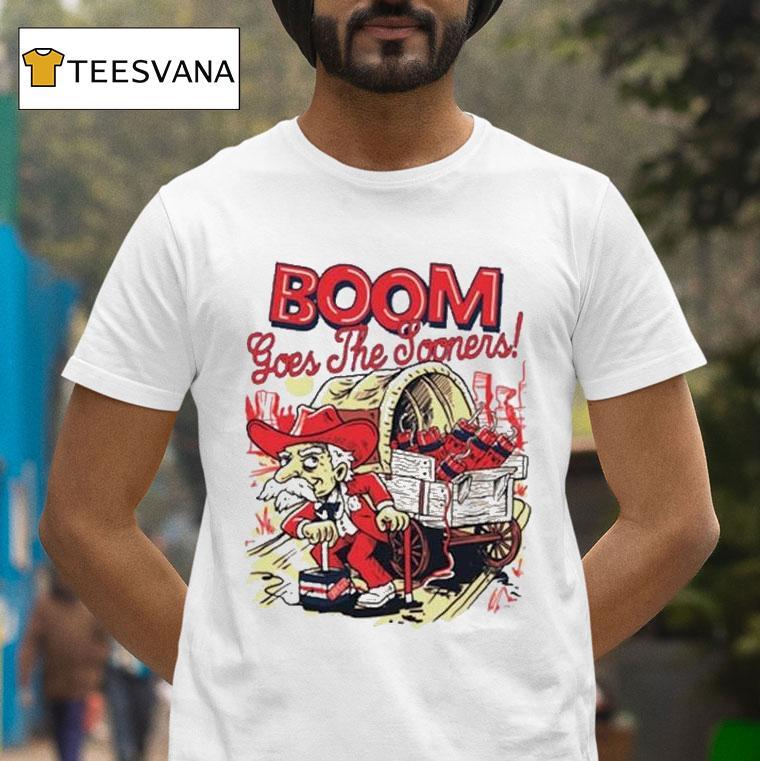 Oklahoma Sooners Boom Goes The Sooners Masco T Shirt Oklahoma Sooners Boom Goes The Sooners Masco T Shirt