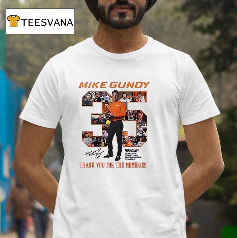 Oklahoma State Cowboys Mike Gundy Years Thank You For The Memories Signature T Shirt Oklahoma State Cowboys Mike Gundy Years Thank You For The Memories Signature T Shirt