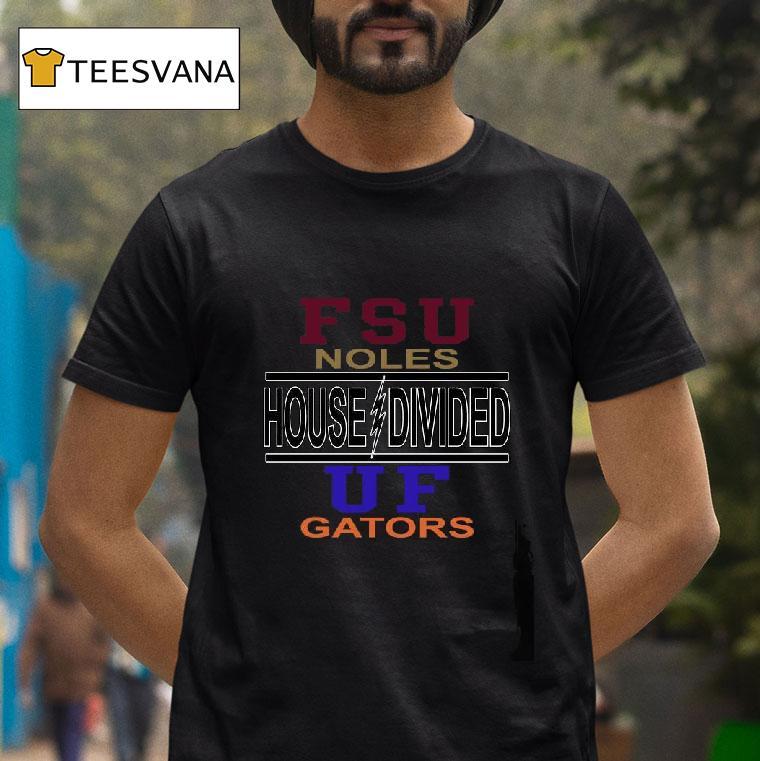 Original Fsu Noles House Divided Uf Gator T Shirt Original Fsu Noles House Divided Uf Gator T Shirt