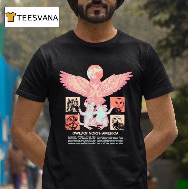 Owls Of North America Clockwise Starting At The Top T Shirt Owls Of North America Clockwise Starting At The Top T Shirt