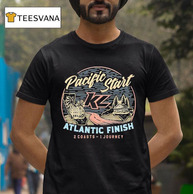 Pacific Start Atlantic Finish Coasts Journey T Shirt Pacific Start Atlantic Finish Coasts Journey T Shirt