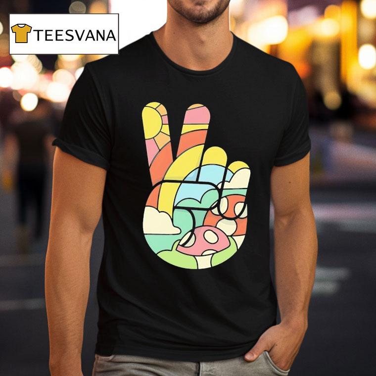 Peaceful Doodle A Hand Making The Peace Sign T Shirt Peaceful Doodle A Hand Making The Peace Sign T Shirt