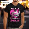 Philadelphia Eagles Breast Cancer Awareness Tackle Hear T Shirt
