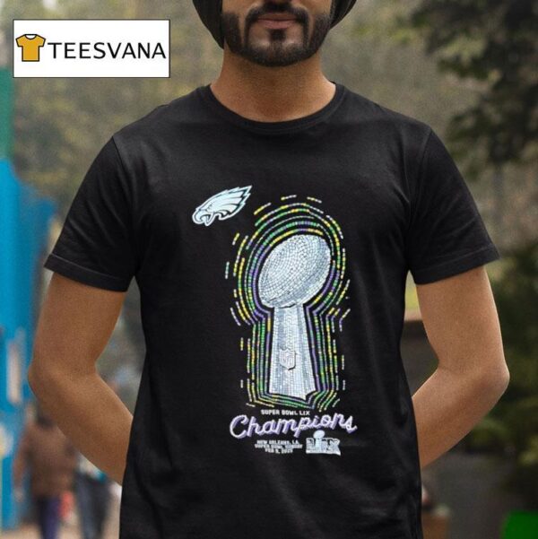 Philadelphia Eagles Super Bowl Lix Champions Cup T Shirt