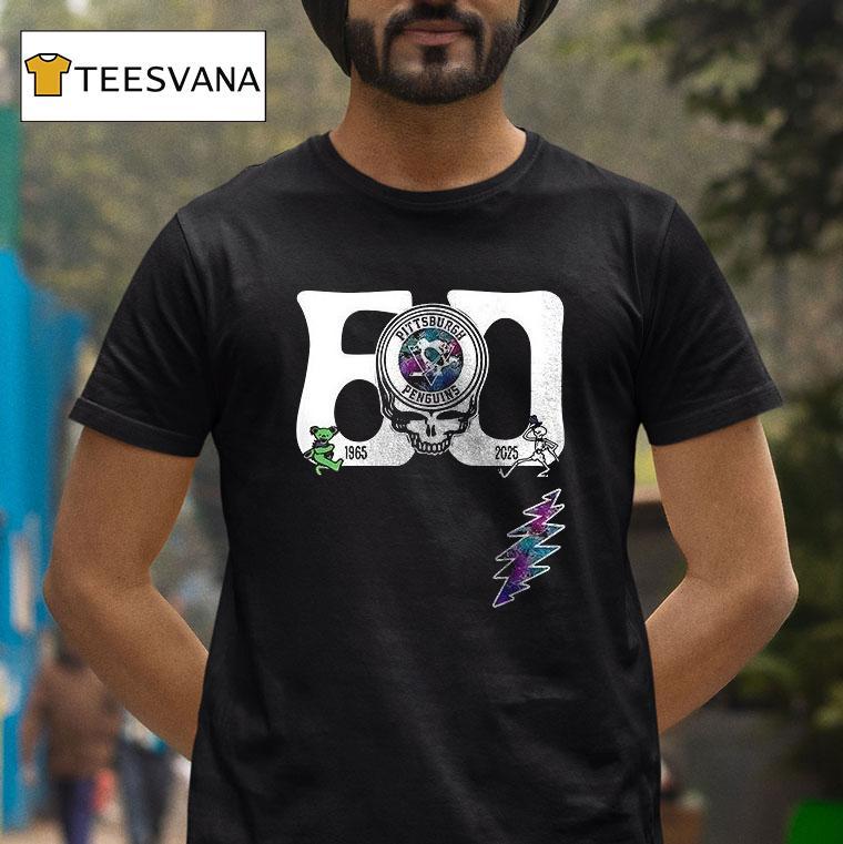 Pittsburgh Penguins Grateful Dead Th Anniversary Logo T Shirt Pittsburgh Penguins Grateful Dead Th Anniversary Logo T Shirt