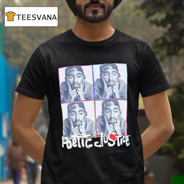 Poetic Justice Tupac Pac Graphic T Shirt