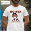 Quaterback Bo Nix Denver Broncos Retro Baller T Shirt