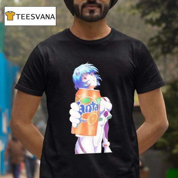 Rei Ayanami Anime Series Neon Genesis Evangeli With Fanta T Shirt