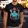 Retro Rifle Jump Out Going Out Beach Side Skeleton T Shirt