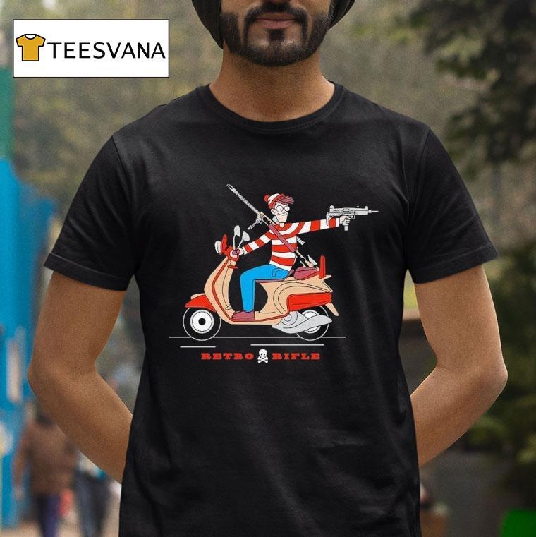 Retro Rifle Waldo Scootin T Shirt Retro Rifle Waldo Scootin T Shirt