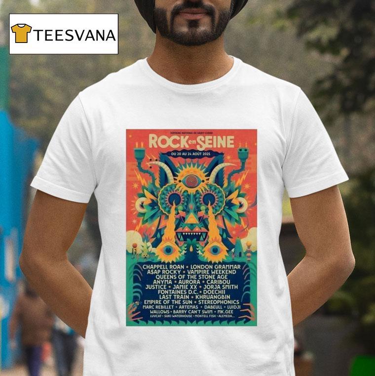 Rock En Seine Aug Domaine National De Saint Cloud T Shirt Rock En Seine Aug Domaine National De Saint Cloud T Shirt