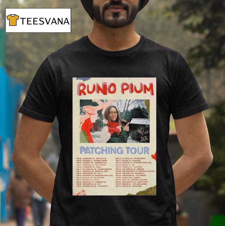Runo Plum Patching Concert T Shirt Runo Plum Patching Concert T Shirt