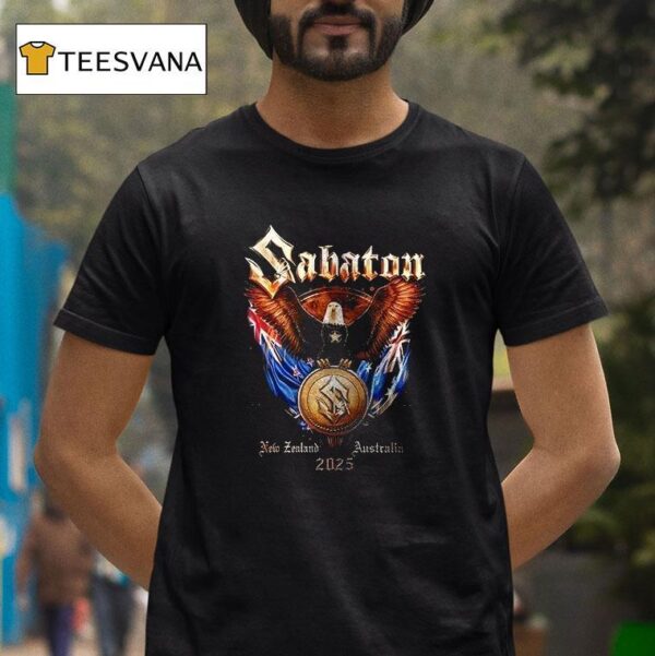 Sabaton New Zealand Australia Dates Schedule Eagle T Shirt