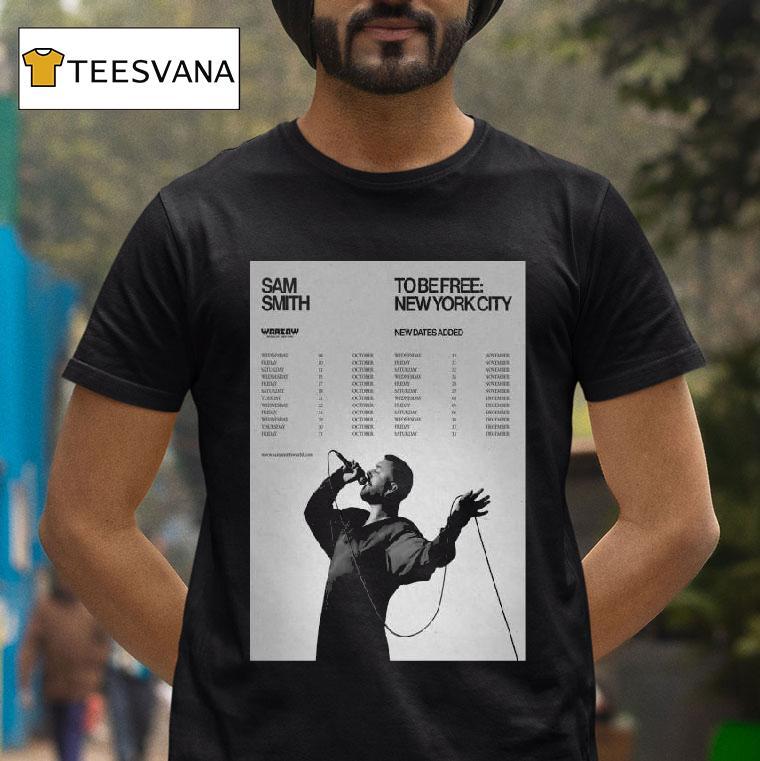 Sam Smith New York City Tour T Shirt Sam Smith New York City Tour T Shirt