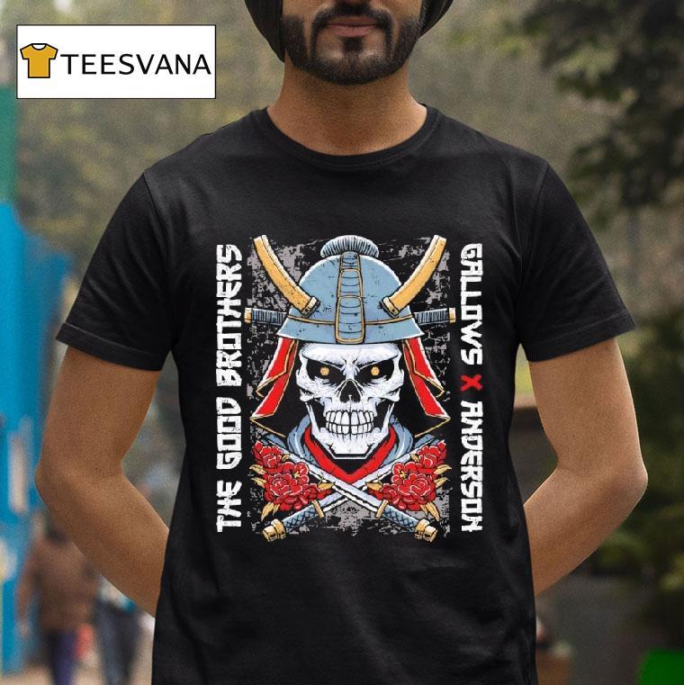 Samurai Skull The Good Brothers Gallows X Anderson T Shirt Samurai Skull The Good Brothers Gallows X Anderson T Shirt
