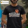 San Francisco Giants Thank You For The Memories Skyline T Shirt
