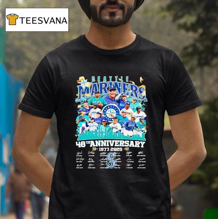 Seattle Mariners Th Anniversary Team Player T Shirt Seattle Mariners Th Anniversary Team Player T Shirt