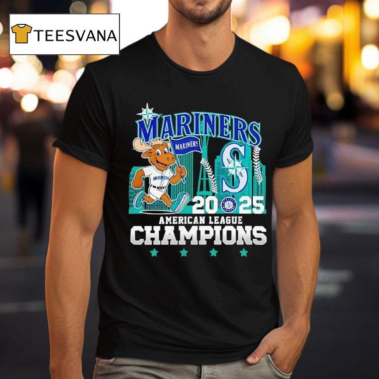 Seattle Mariners Mascot Al Champions T Shirt Seattle Mariners Mascot Al Champions T Shirt