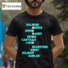 Seattle Mariners Raleigh Munoz Jorge Randy Bryan Castillo J Rod Crawford Kirby Gilbert Naylor Emerald City Acrostic Names T Shirt