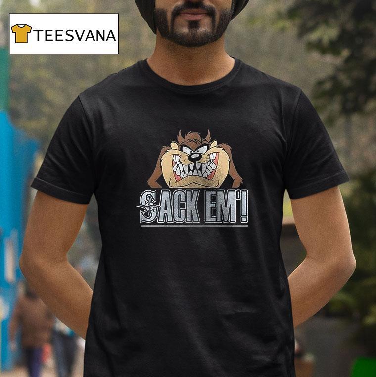 Seattle Mariners X Looney Tunes Sack Em T Shirt Seattle Mariners X Looney Tunes Sack Em T Shirt