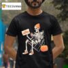 Skeleton Halloween With Pumpkin Still Protesting Unfortunatel T Shirt