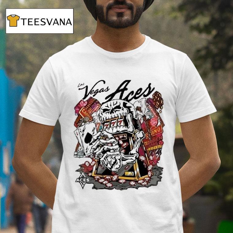 Skull Aces Slot Machine Champion A Ja Wilson Las Vegas Aces Warren Lotas T Shirt Skull Aces Slot Machine Champion A Ja Wilson Las Vegas Aces Warren Lotas T Shirt