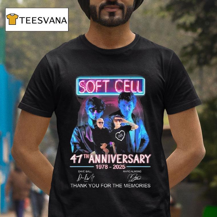 Soft Cell Th Anniversary Signatures Thank You For The Memories T Shirt Soft Cell Th Anniversary Signatures Thank You For The Memories T Shirt