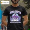 Spittin Chiclets World Domination Grim Reaper Hockey Moon T Shirt