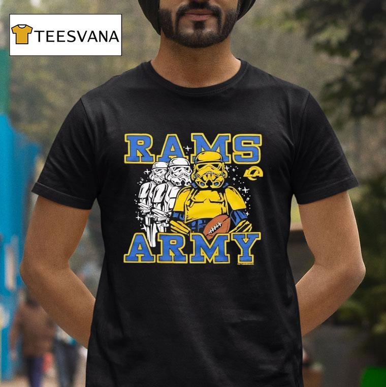 Star Wars X Los Angeles Rams Stormtroopers Rams Army T Shirt Star Wars X Los Angeles Rams Stormtroopers Rams Army T Shirt