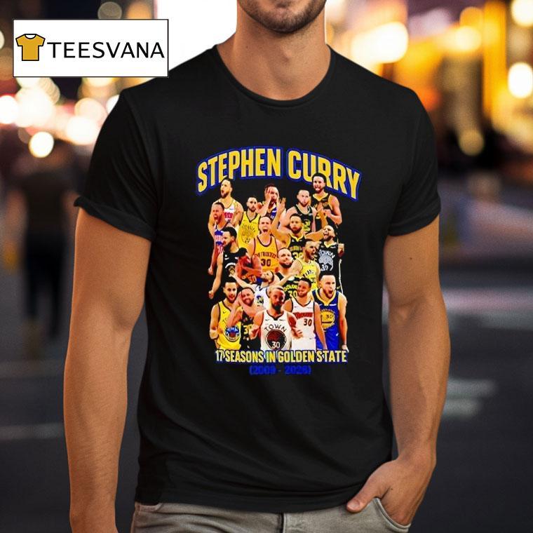 Stephen Curry Seasons In Golden State Graphic T Shirt Stephen Curry Seasons In Golden State Graphic T Shirt