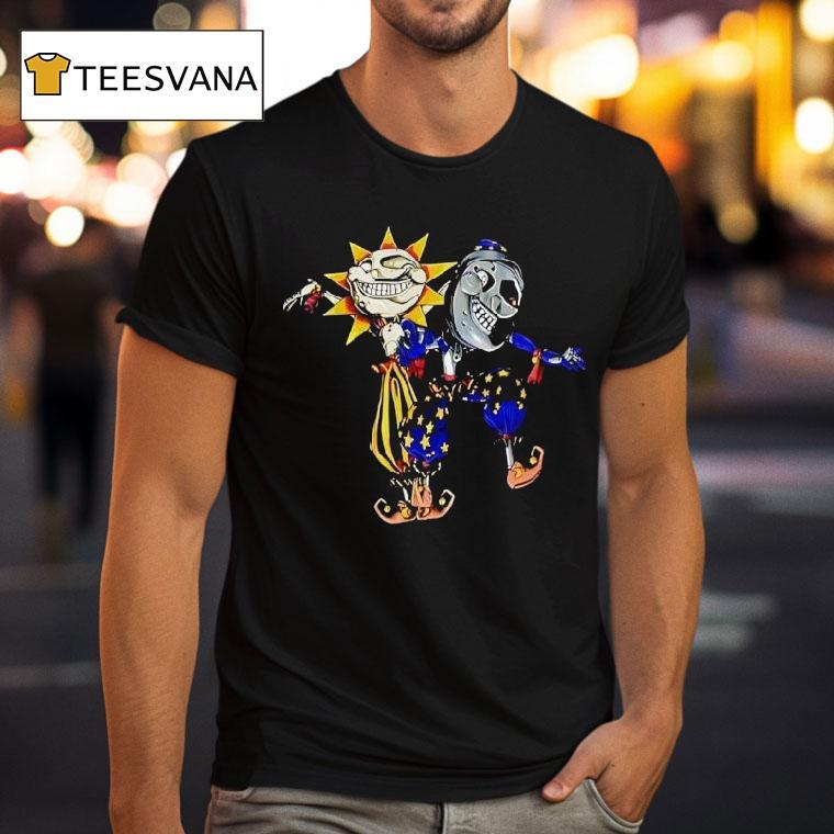 Sun And Moon Five Nights At Freddy S Horror T Shirt Sun And Moon Five Nights At Freddy S Horror T Shirt