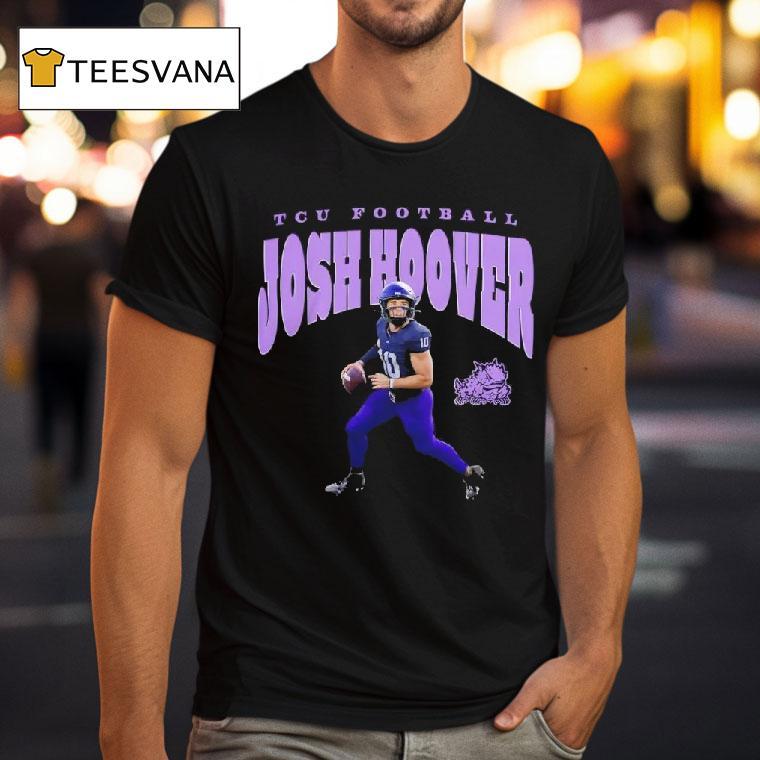 Tcu Horned Frogs Football Josh Hoover Illustrated T Shirt Tcu Horned Frogs Football Josh Hoover Illustrated T Shirt
