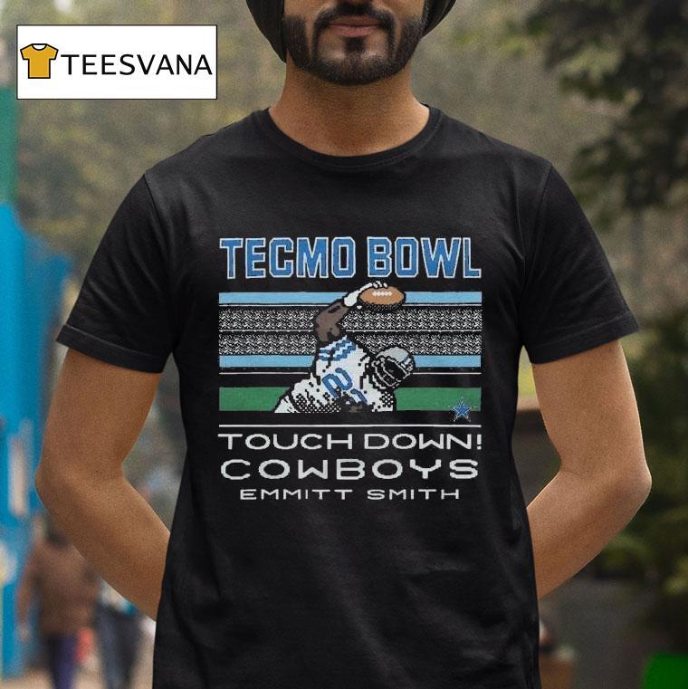Tecmo Bowl Cowboys Emmitt Smith T Shirt Tecmo Bowl Cowboys Emmitt Smith T Shirt