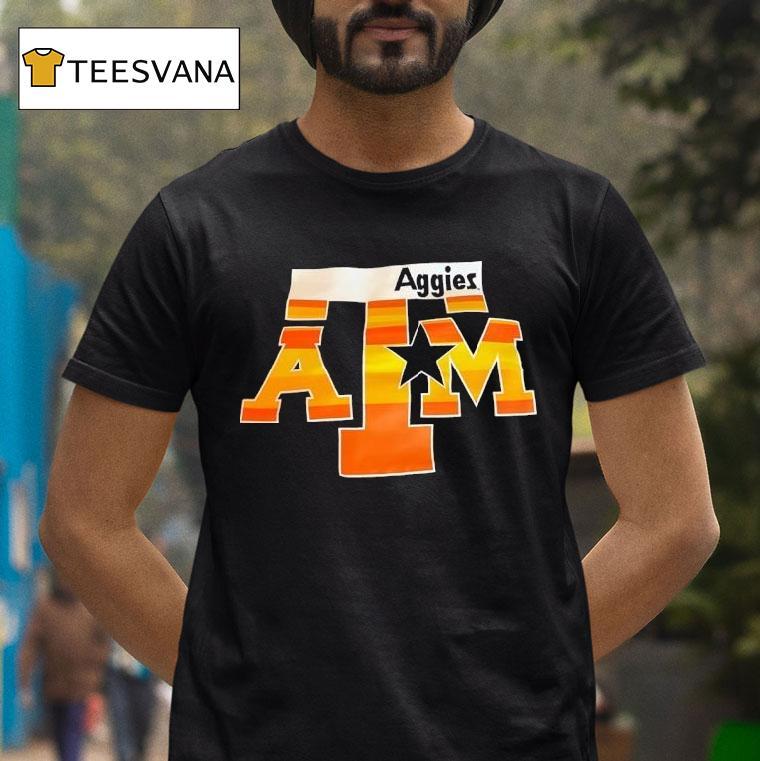 Texas Am Aggies X Houston Astros Colors T Shirt Texas Am Aggies X Houston Astros Colors T Shirt