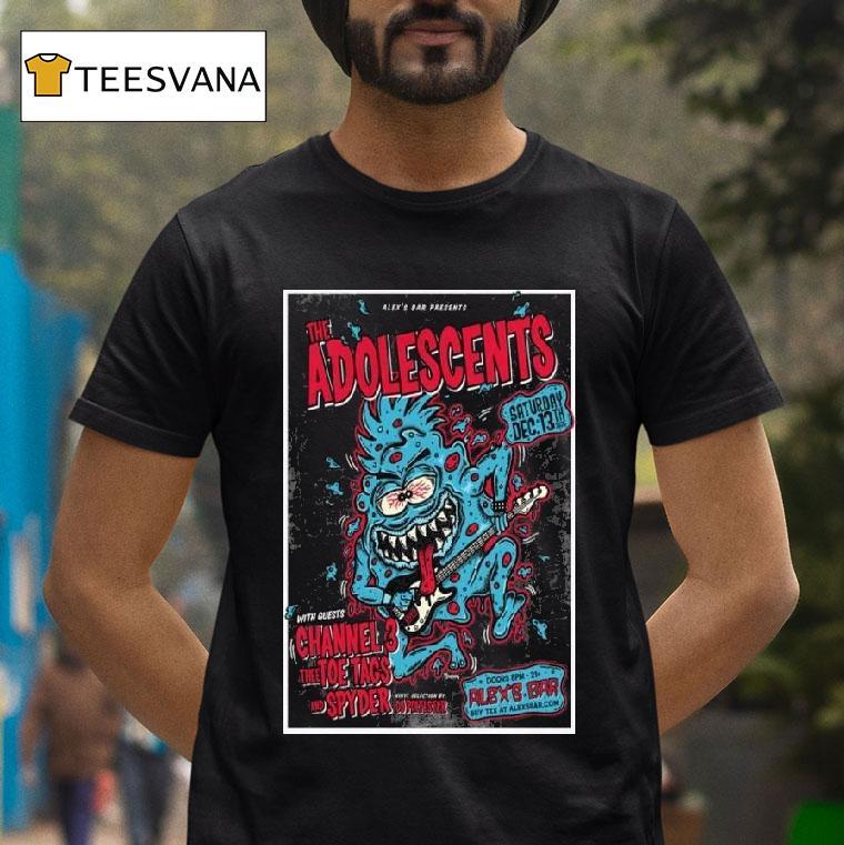 The Adolescents Alex S Bar December Concer T Shirt The Adolescents Alex S Bar December Concer T Shirt