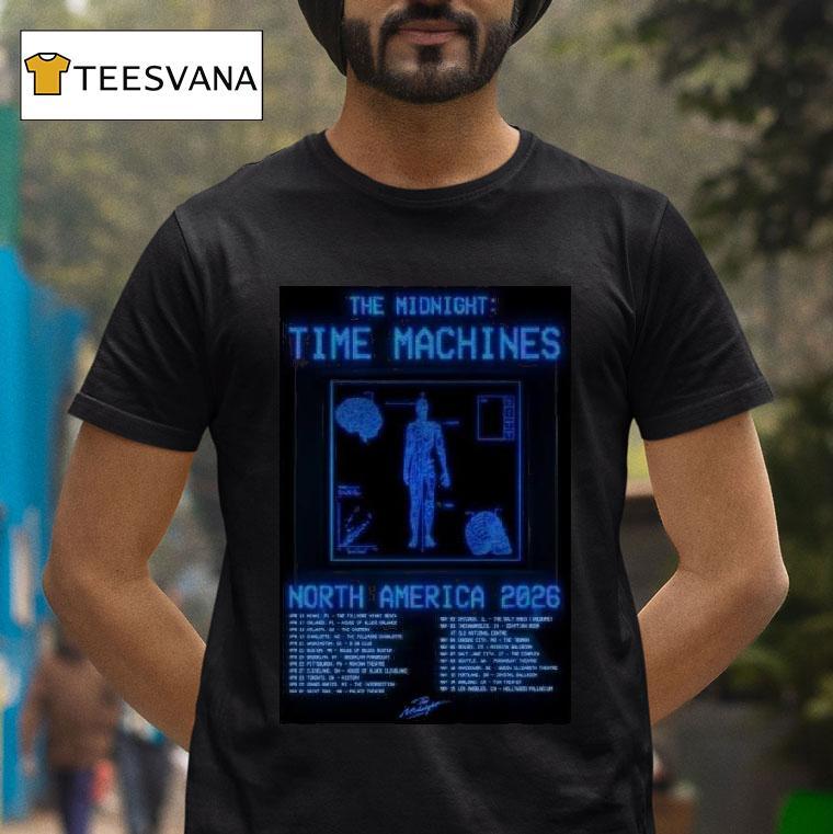 The Midnight Time Machines North America T Shirt The Midnight Time Machines North America T Shirt