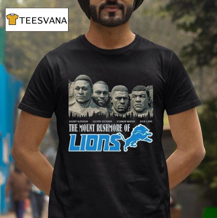 The Mount Rushmore Of Detroit Lions Legends T Shirt The Mount Rushmore Of Detroit Lions Legends T Shirt