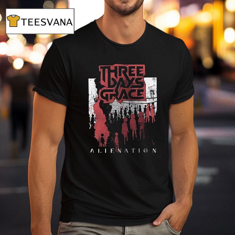 Three Days Grace Alienation Cities T Shirt Three Days Grace Alienation Cities T Shirt