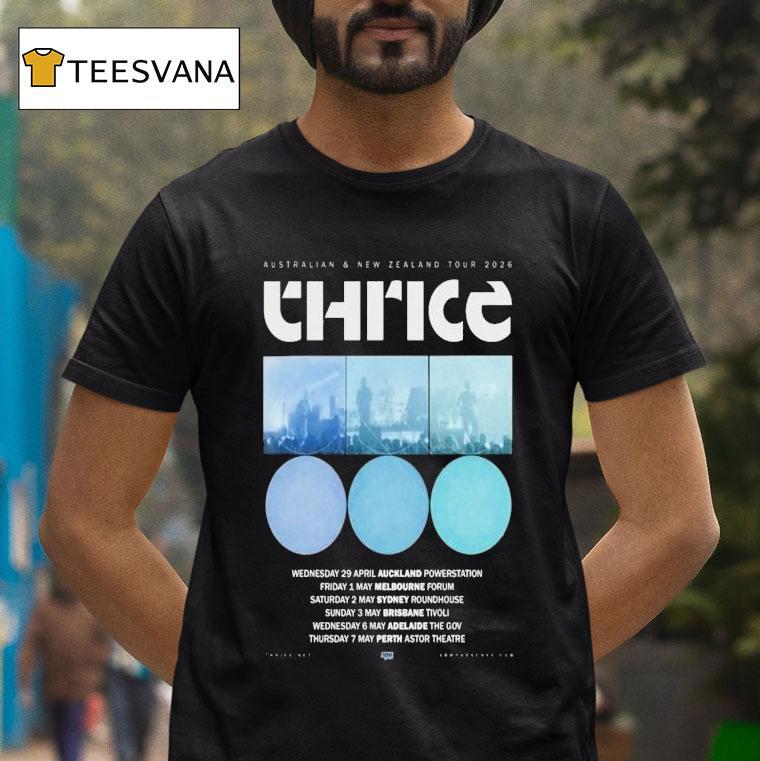 Thrice Australia And New Zealand Tour T Shirt Thrice Australia And New Zealand Tour T Shirt