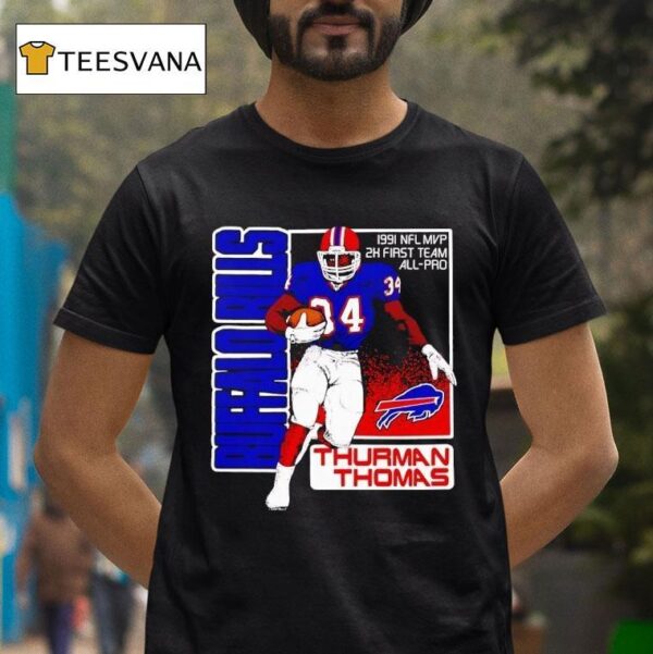 Thurman Thomas Buffalo Bills Nfl Mvp T Shirt