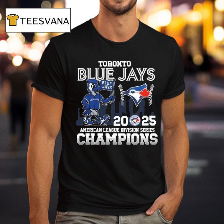 Toronto Blue Jays Mascot American League Division Series Champions T Shirt Toronto Blue Jays Mascot American League Division Series Champions T Shirt